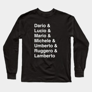 Italian Horror Directors 2 Long Sleeve T-Shirt